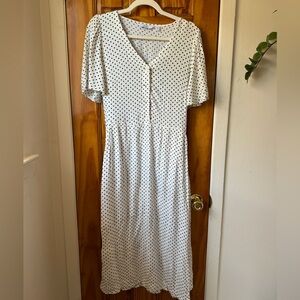 & Other Stories Flutter Sleeve Midi Dress